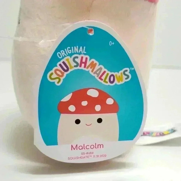 Malcom the Mushroom Squishmallow  5" NWT - Picture 3 of 4